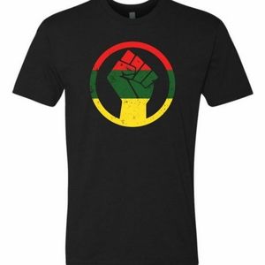 Black Pride Africa Raised Fist T-Shirt